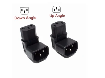 

IEC 320 C13 to C14 AC Plug Converter, C14 to C13 Up/Down Angle Power Adapter Plug, 3Pin Female to Male 10A 250V
