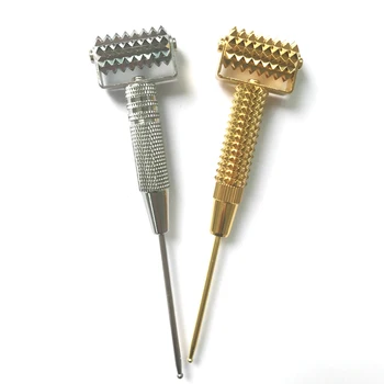 

Ear Acupoints Multi-functional Probe Acupuncture Facial Tool Remove Wrinkle Face Roller Massage Slimming Spring Needle Rolling