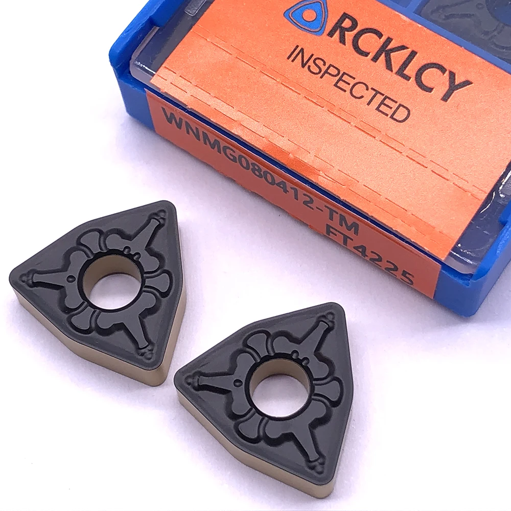 10 шт. RCKLCY Высококачественная WNMG080412 TM FT4225 карбидная вставка торцевая фреза ЧПУ