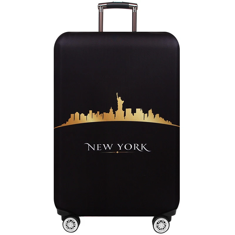 New York Paris Luggage Protective Cover Trolley Travel Bag Macobuy