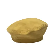 Осенняя гладкая шляпа кепки из хлопка boinas para mujer берет французская шляпа Женская berrets плоский берет Newsboy шляпы плоская кепка твердая Женская