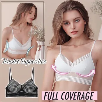 

Women Lace U-shaped Back Pull-up Bra - Sexy Deep U Low Back Lace Bra Free Shipping безшовное нижнее белье