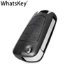 WhatsKey 2 Flip botón remoto de coche plegable llave Fob para Opel Vauxhall Corsa D Astra J G Zafira 