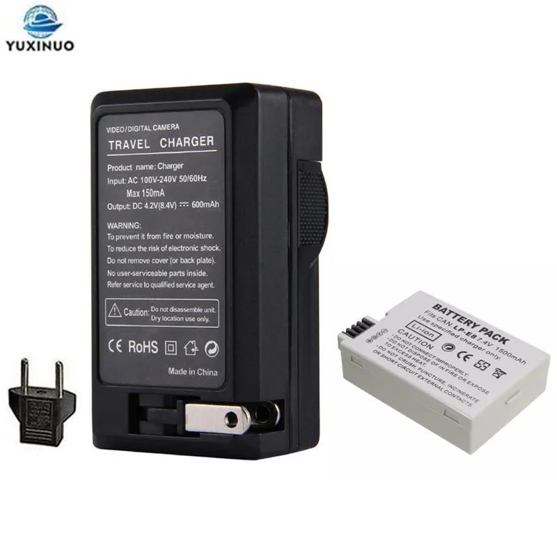 7 2 V 1500 мА/ч LP-E8 LPE8 Камера Батарея + AC Зарядное устройство для цифровой