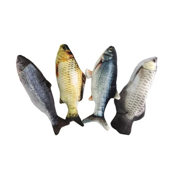 

Cat Toys Interactive Cat Toys Electric USB Charging Simulation Fish Toys Leaping Fish Cat Toy Chewing Playing Toy
