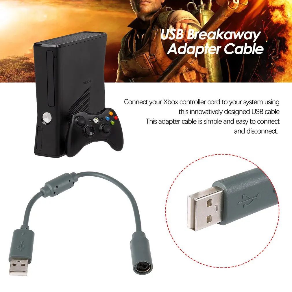Mayitr 1 шт. 26 см USB конвертер кабель проводной ПК USB порт Кабель-адаптер для Xbox 360 проводной контроллер