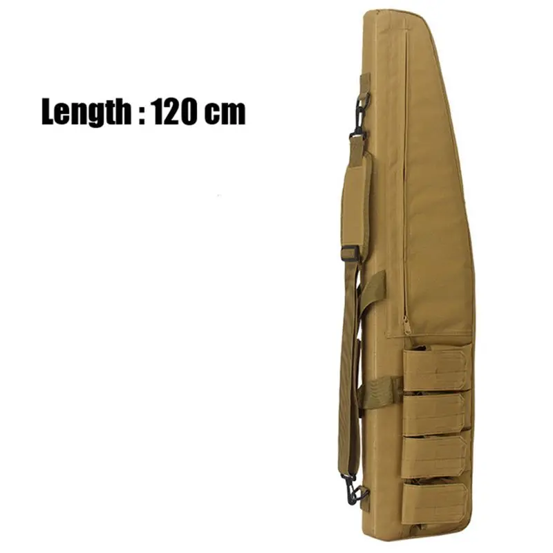 120CM Khaki Охотничьи сумки 100 см/120 см, тактический Водонепроницаемый чехол для хранения винтовки, рюкзак, сумка для военного оружия, сумка для страйкбола, аксессуары для охоты - Цвет: 120CM Khaki