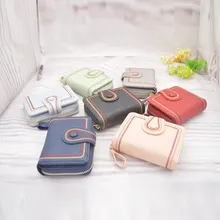 Женский короткий кошелек сумка с вышивкой новинка 2020 Модный