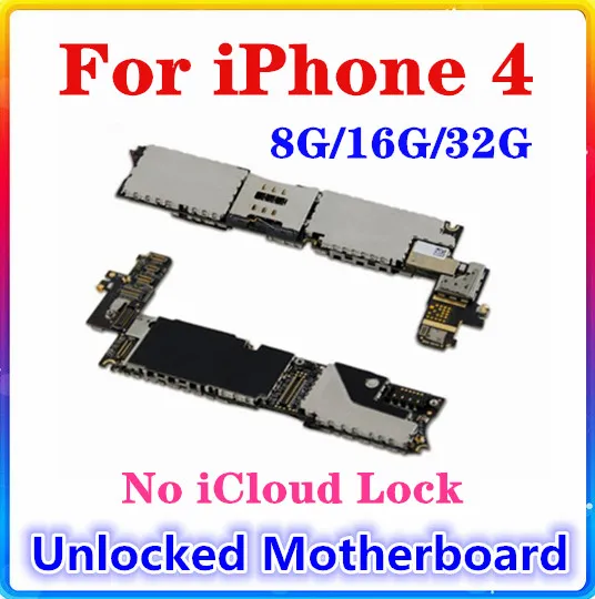 8GB/16GB/32GB For iPhone 4 Motherboard,Full Working Unlocked Logic