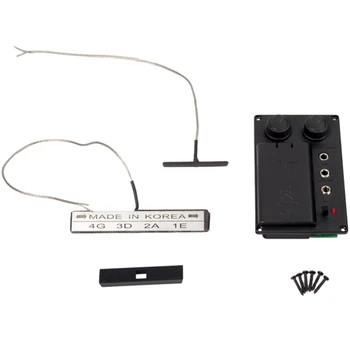 

Electric Violin Silent EQ Pickup Piezo with Headphone and Plug Hole Cable Set