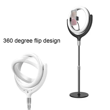 

12" Photography LED Ring Video Light Fill Light lamp USB Powered 10 Levels Brightness ringlight Rotate 360 for YouTube VK Video