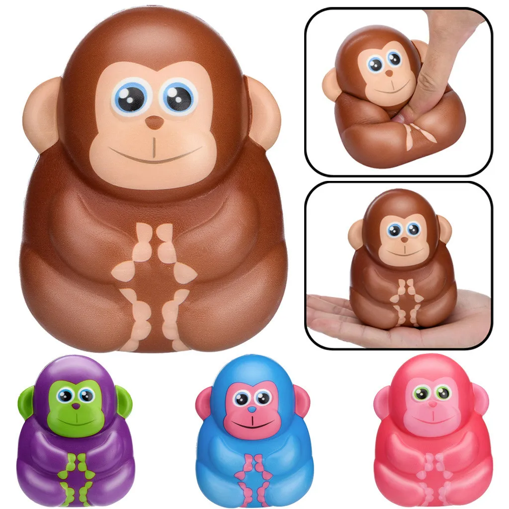 Kawaii Pu Monkey Antistress Toys Slow Rising Cream Scented Stress Relief Squishy Fidget Sensory For Children Adult#fs | Игрушки и хобби