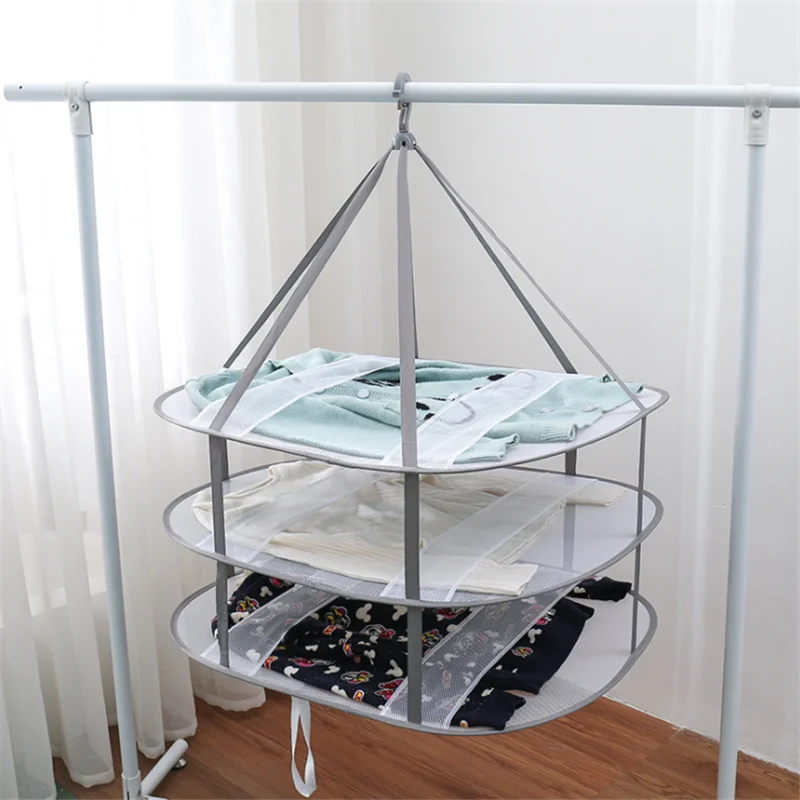 Clothes Basket Clothes Net Special Drying Rack For Sweaters Socks Underwear Clothes Rack Baby Clothes Pillow Drying Net 2 Layers 3