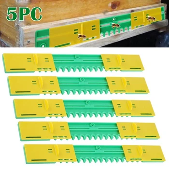 

5pcs Beehive Nest Door 32/37/41/45CM Plastic Bee Nest Strip Portable Anti-running Device Beekeeping Tool Vent Sliding Door