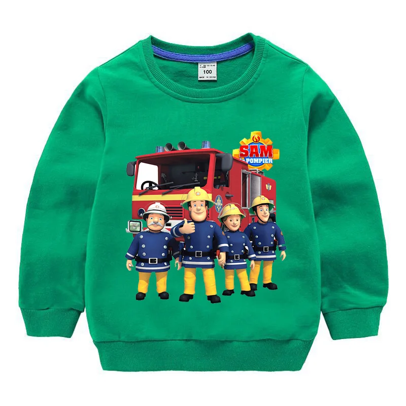 Осенние толстовки; детская забавная футболка с героями мультфильмов; Детские топы с длинными рукавами; удобная повседневная одежда для маленьких мальчиков и девочек - Цвет: color 7
