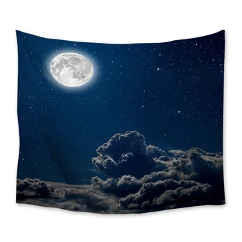 

Moon Night Star Clouds Tapestry Wall Hanging Wall Decor Tapestries Bedspread Sheet Carpet Throw Yoga Mat Home Bedroom Decoration