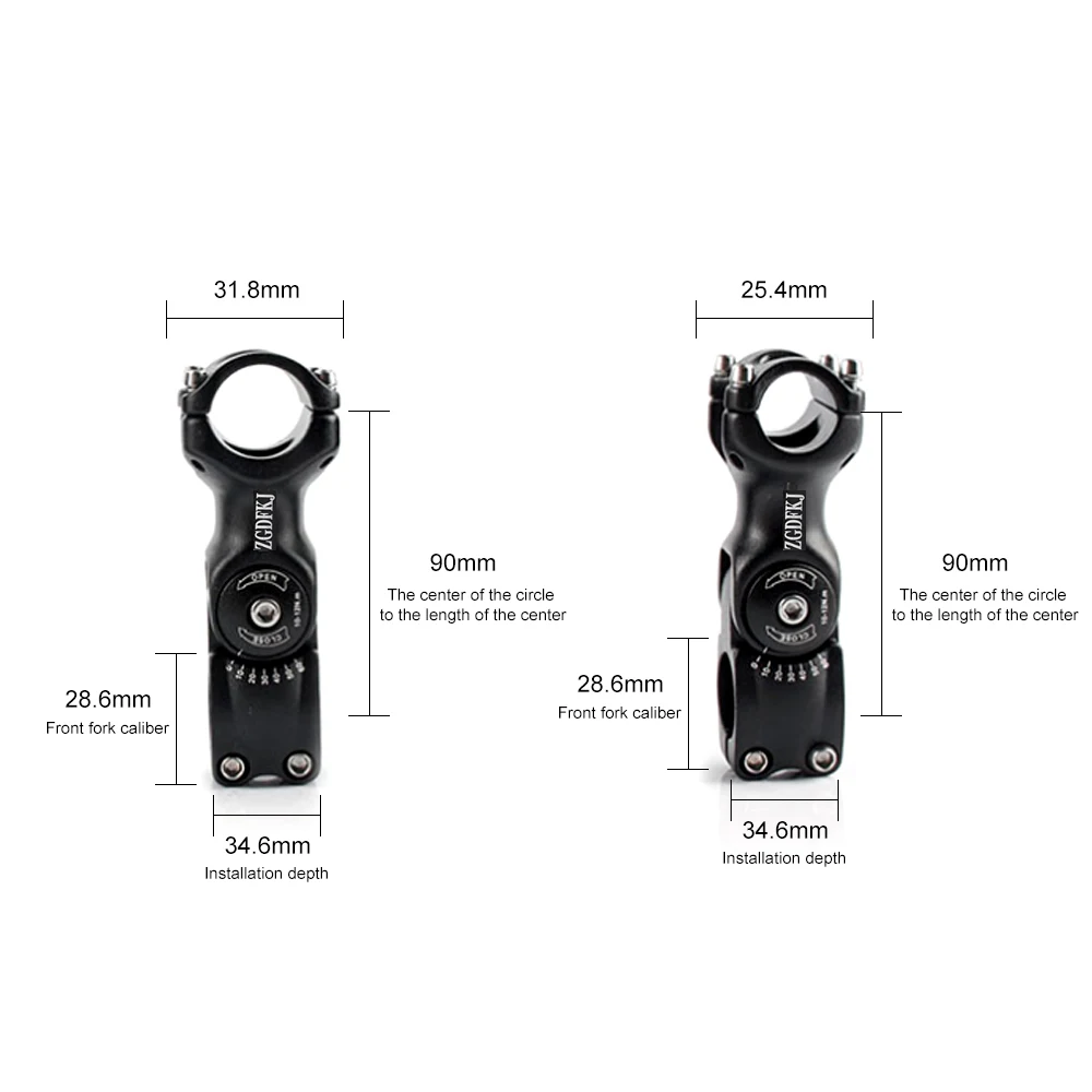 Высокопрочный велосипедный стержень легкий Регулируемый 25,4x90/110 см& 31,8x90/110 см MTB Горный шоссейный велосипед части велосипедные аксессуары