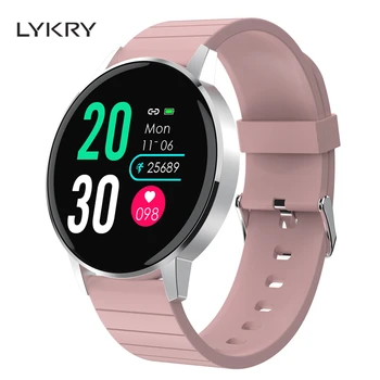 

LYKRY Smart Watch T4 Pro Men 1.3 Inch Round Full Touch IP67 Waterproof Heart Rate Monitor Fitness Sports Band for Xiaomi Huawei