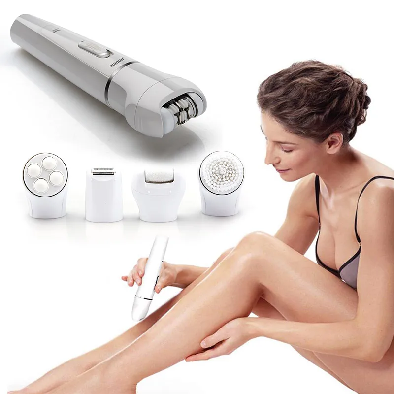 5 в 1 целое средство для удаления волос на теле комплект для удаления волос женский эпилятор электрический эпилятор для лица, бикини, тела, ног, подмышек