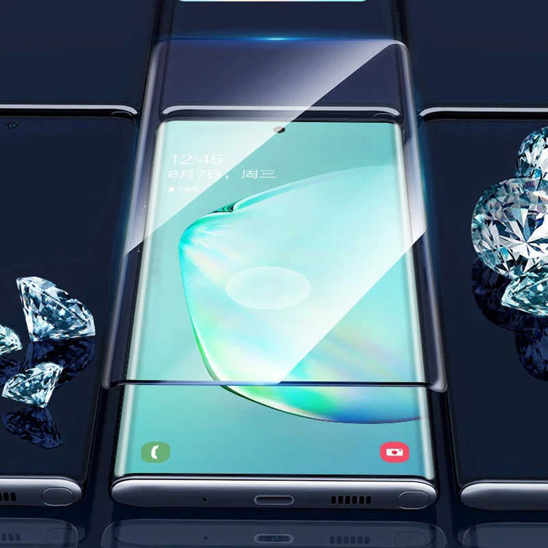2 в 1 Защитная пленка для экрана из закаленного стекла для samsung Galaxy Note 10 Plus Защитная пленка для камеры samsung Note10 Plus Note10+ 10 Plus