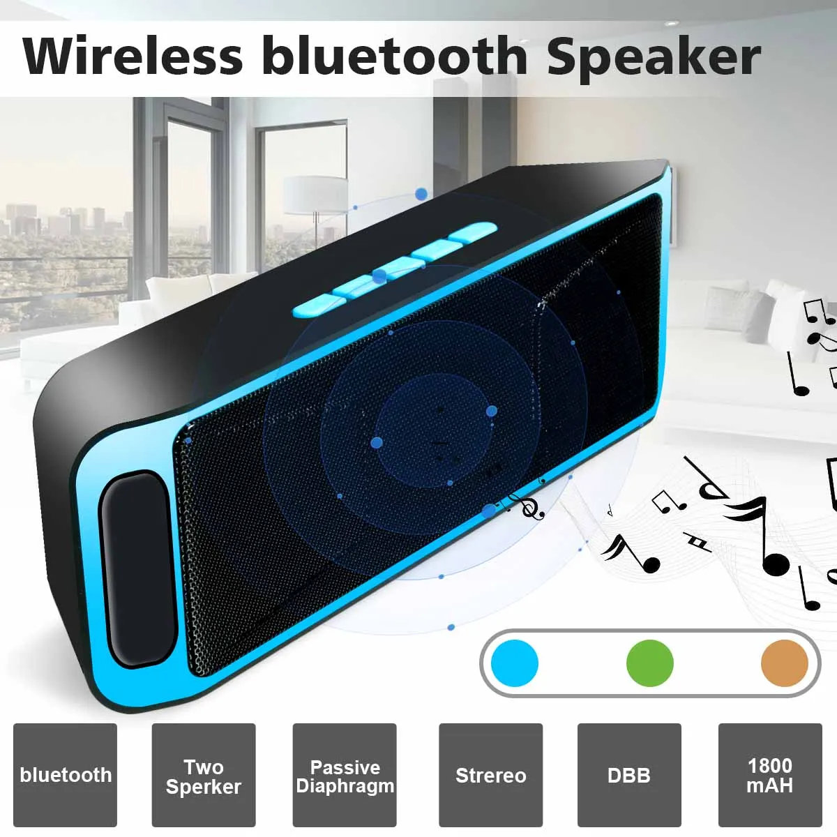 Мини bluetooth динамик уличные водонепроницаемы переносной звуковая коробка