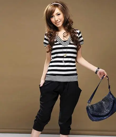 Pantalones Mujer, Капри, штаны для работы с высокой талией, женские штаны для фитнеса, Pantalon pantalon, большие женские штаны-шаровары, осень-лето, D941