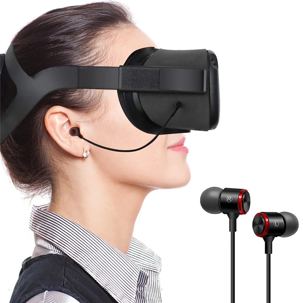 VR Game Earphones Wired Headphone for Oculus Quest VR Headset All in one VR Gaming Accessories