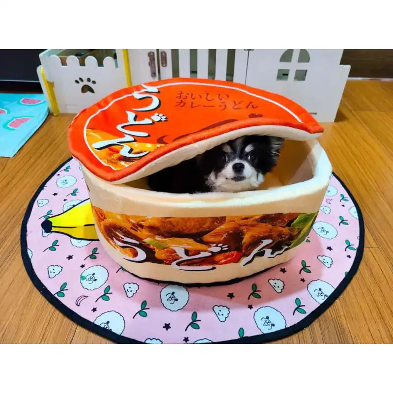 ペットハウス日本インスタント麺小屋ラーメン犬猫の巣ベッド犬小屋暖かいクッションリムーバブル簡単クリーニング用品 Houses Kennels Pens Aliexpress