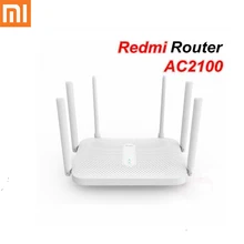 Xiaomi Redmi AC2100 маршрутизатор Gigabit 2,4G 5,0 ГГц двухдиапазонный 2033 Мбит/с беспроводной маршрутизатор Wifi повторитель с 6 антеннами с высоким коэффициентом усиления шире