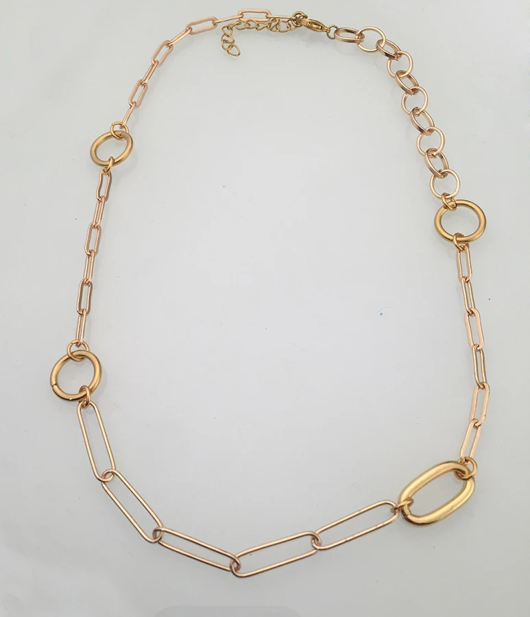 necklace Ожерелье colgantes killsta с большой Т-образной подвеской, готическое женское ювелирное массивное ожерелье на цепочке collane donna - Окраска металла: necklace