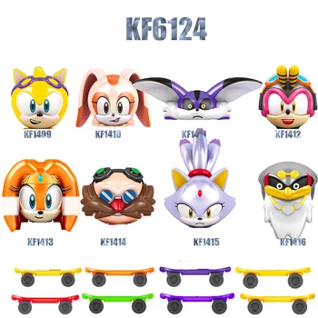 

Newest Super Series Sonicing Game Anime Figures Animal Hedgehog Action Figures Building Blocks Toys For Christmas Gift KF6123