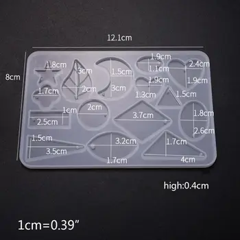 

5 Pcs/set Irregular Earring Pendant Jewelry Making Accessories Silicone Mold Set DIY Crystal Epoxy Molds Dried Flower Resin Deco