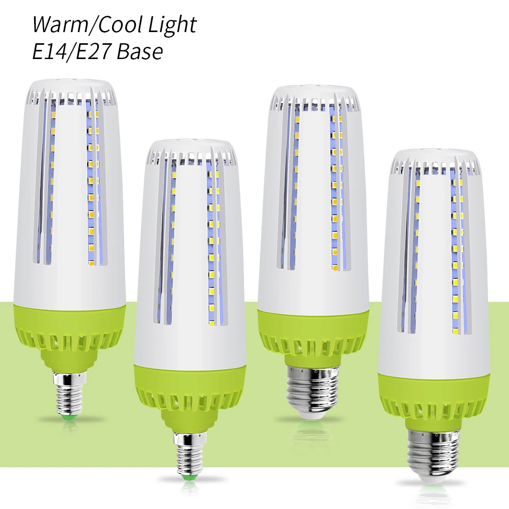LED E27 15W Corn Lamp 220V E14 10W Led Bulb 20W Energy Saving Candle Light 110V Ampoule Led SMD 5736 No Flicker For Home Lampada