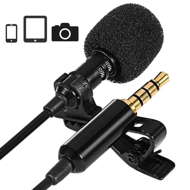 

Ulanzi Arimic Lavalier Lapel Microphone With Extension 2M Cable for Cell Phone DSLR Camera, for Vlog/Interview/Voice Recording