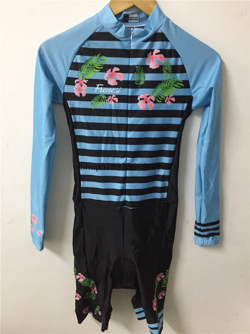 FRENESI женский костюм для триатлона с длинным рукавом Pro Team, спортивный костюм для велоспорта, спортивный костюм для велоспорта Ropa ciclismo, розовый гелевый комплект