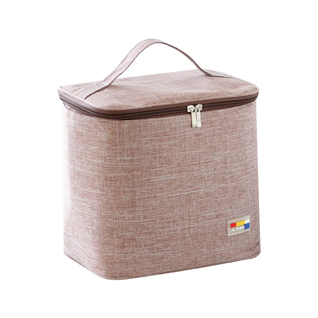 AISHIQI Термоизолированный Ланч-бокс, сумка-холодильник, Bento Pouch, контейнер для обеда, кухонные аксессуары, яркий цвет, посылка, розовый цвет
