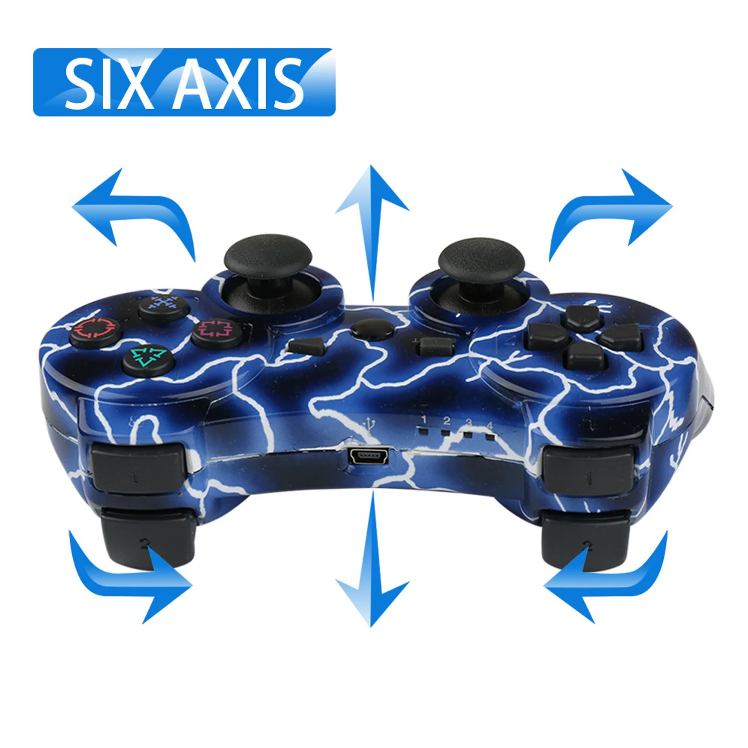 Bevigac 2 шт. модный беспроводной Bluetooth двойной Вибрационный джойстик для sony Playstation 3 PCS3 консолей