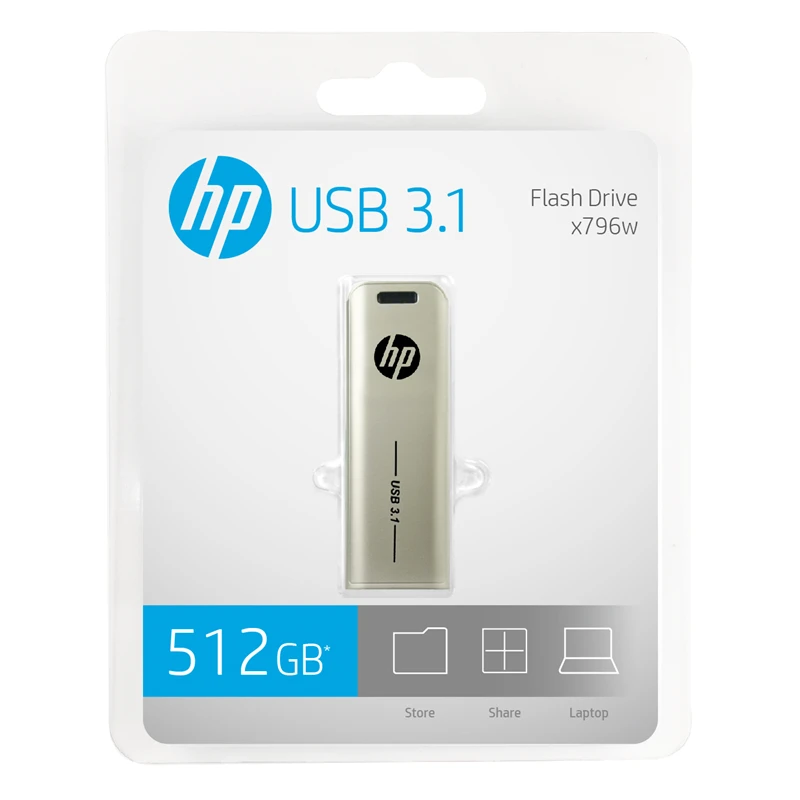 Hp USB флэш-накопитель X796W 512GB ручка-накопитель Cle USB3.1 32GB 64GB 128GB 256GB металлический диск на ключе креативная металлическая флеш-карта памяти