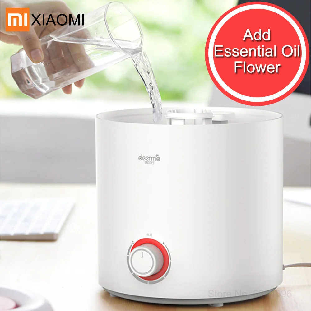 

Xiaomi 2.5L Air Humidifier Rotating Fog Knob Silver Ion Sterilization Humidifier Water Diffuser Mini Bedroom Office Humidifie