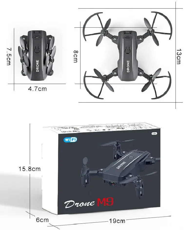 Радиоуправляемый квадрокоптер мини Дрон камера Hd 1080p Wifi Fpv складной удерживающий