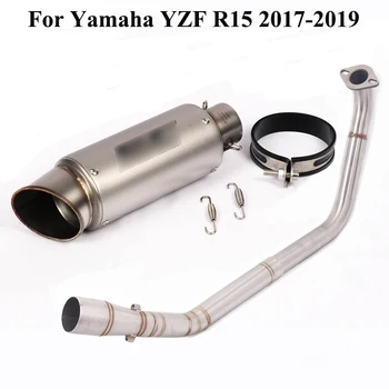 

For Yamaha YZF R15 V3 2017 2018 2019 Motorcycle Modified System Exhaust Muffler Vent Pipe Front Header Connect Pipe