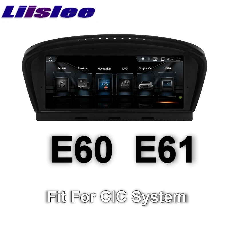LiisLee Автомобильный мультимедийный GPS аудио Hi Fi Радио стерео для BMW 5 серии M5 E60 E61 2008