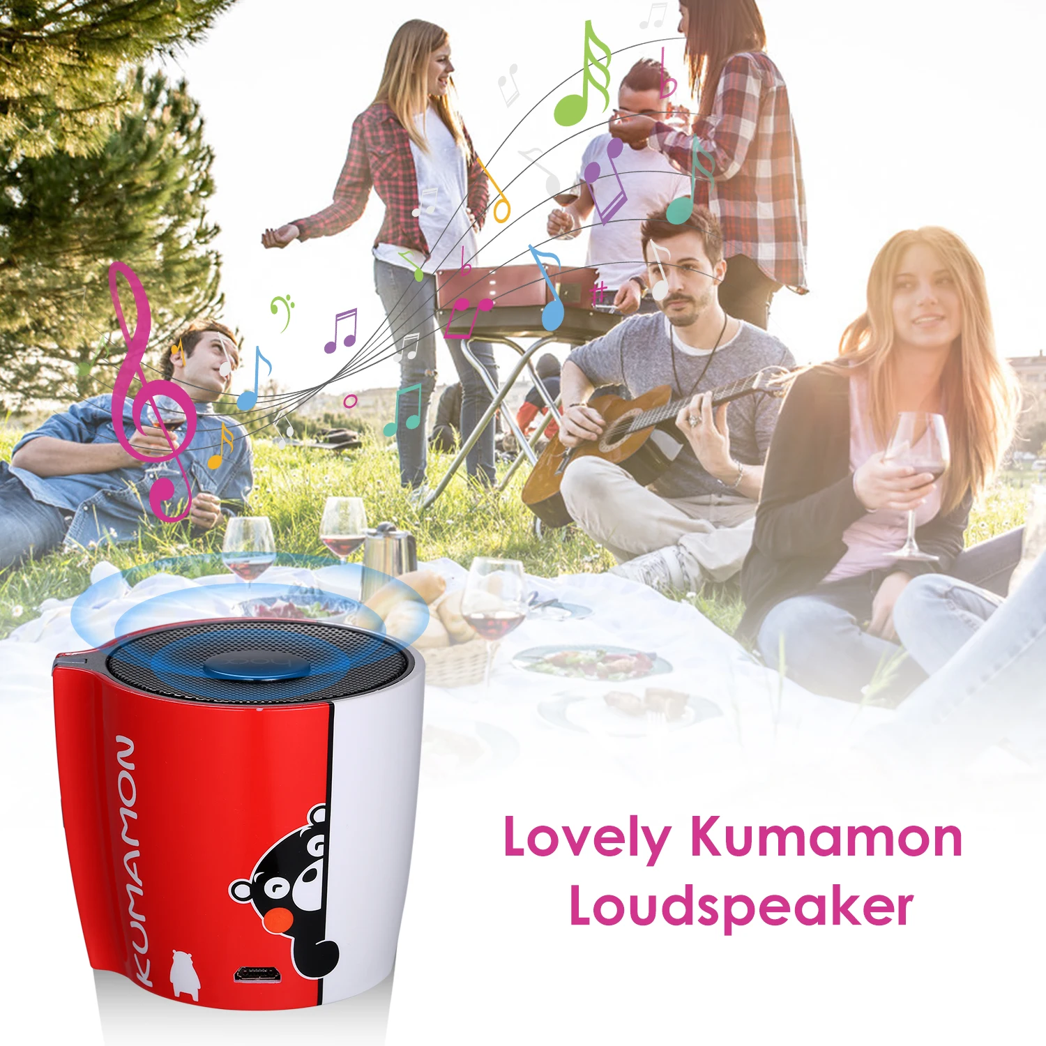 Kumamon Bluetooth динамик мини портативный звуковой ящик громкий динамик автомобильный компьютер стерео Волшебная чашка медиаплеер для мобильного телефона