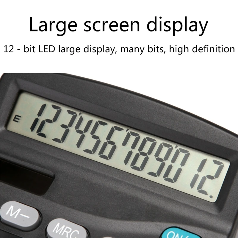 Description Picture 6 of item12-Digit Desk Calculator Business Accounting Tool Battery and Solar Power Clear Big Buttons Lcd Electronic Calculators