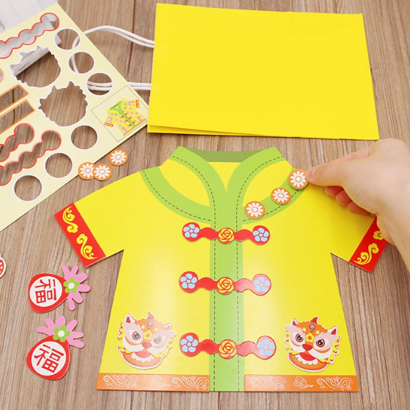 Sz паровые забавные ручные сумки Tang костюм сумка DIY игрушки Подарки Наборы Дети искусство и развивающие игрушки для рукоделия для детей