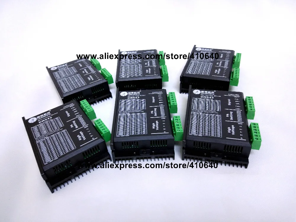 Leadshine DM542 2 фазы DSP цифровой шагового привода с Макс 48 VDC Вход Напряжение и Max 4,2 Выход ток натуральная