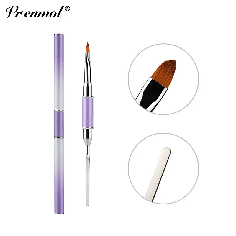 gel brush Vrenmol 30 г дизайн ногтей прозрачный камуфляж цвет поли гель для наращивания ногтей кристалл поли гель для наращивания ногтей Маникюрный Инструмент - Цвет: gel brush