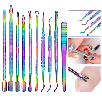 

1Pcs Colorful Manicure Tool Manicure Tool Dead Skin Scissors Vail File Polishing Tool UV Gel Cleaning Tool