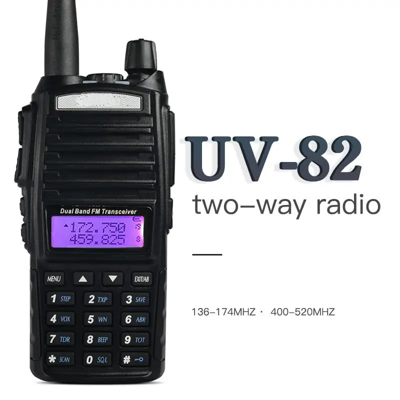 

Walkie Talkie BaoFeng UV-82 Dual-Band 136-174/400-520 MHz FM Ham Two Way Radio, Transceiver, Walkie Talkie