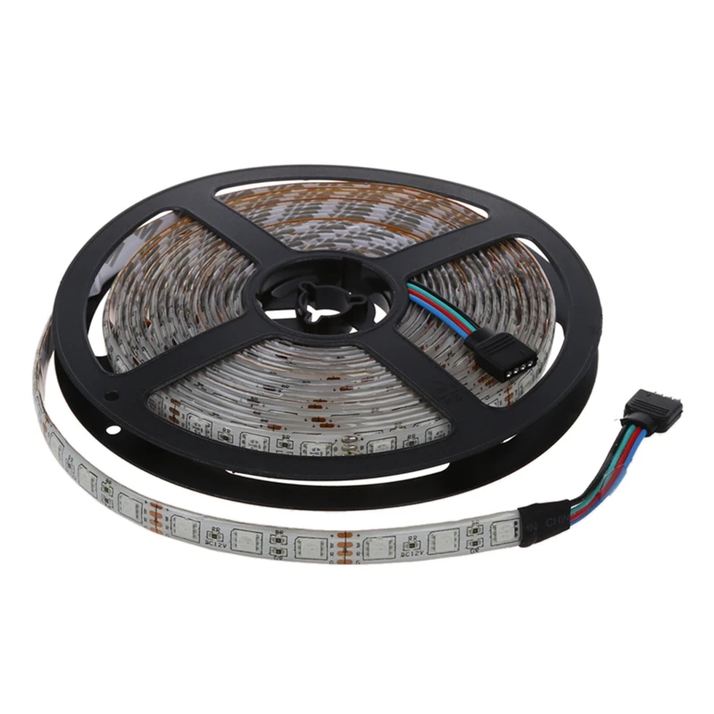 Горячая-Водонепроницаемый 2x5 м 10 М 5050 SMD 600 светодиодный RGB светильник гибкая лента+ 24 ключевые цвета ИК-контроллер. Для садов, домов